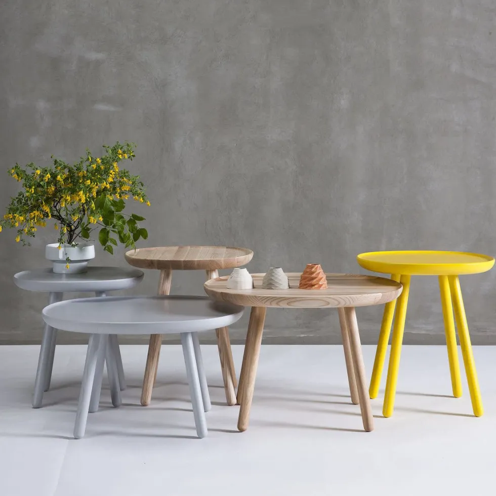 Table basse jaune 64 cm Naïve - Emko