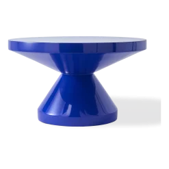 Table basse laquée bleu foncé Zig Zag - Pols Potten
