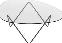 Table basse noire en verre Pedrera - Gubi