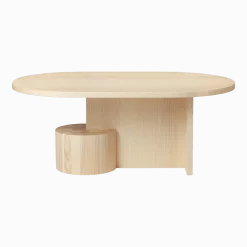 Table basse ovale en frêne naturel Insert - Ferm Living