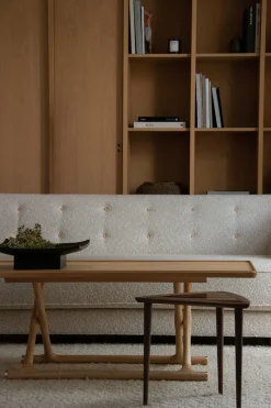 Table basse pliable en chêne naturel 130 x 46 cm Jäger - Audo