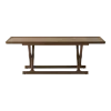 Table basse pliable en noyer naturel 130 x 46 cm Jäger - Audo
