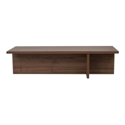Table basse rectangulaire en bois de noyer 120x45x35cm Harbor - Home Design