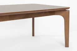 Table basse rectangulaire en bois d'hévéa 120x60x40cm Savone - Dutchbone