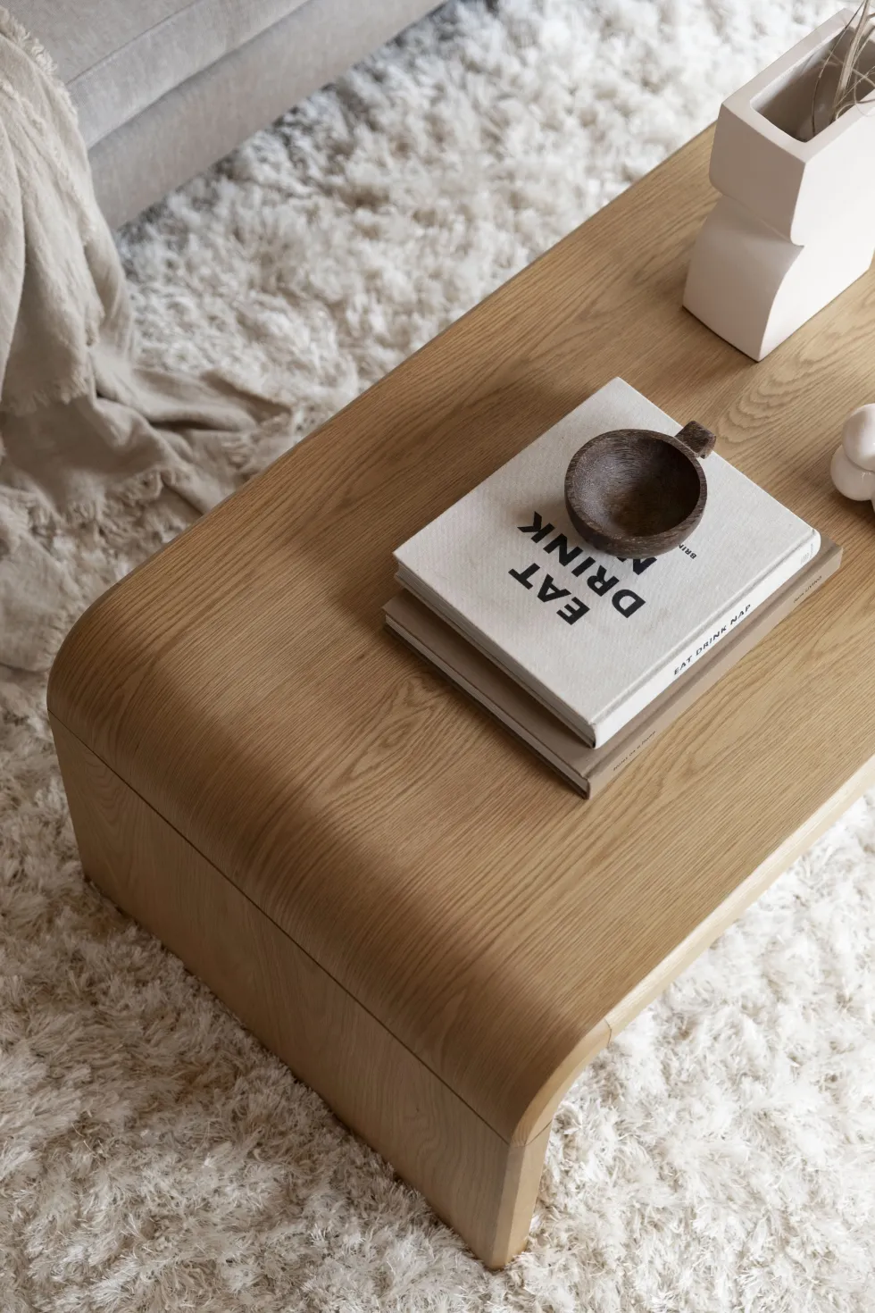 Table basse rectangulaire en chêne 120x60cm Brave - Zuiver