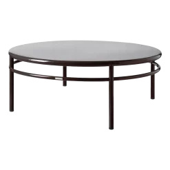 Table basse ronde en acier brun noir 120cm T37 - Tolix