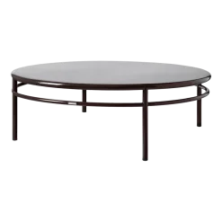 Table basse ronde en acier brun noir 140cm T37 - Tolix