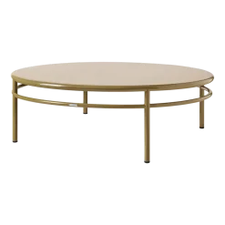 Table basse ronde en acier brun vert 140cm T37 - Tolix