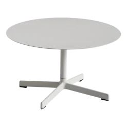 Table basse ronde en acier gris clair 70 x 40 cm Neu - Hay