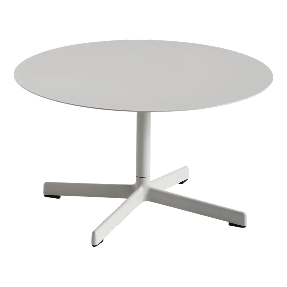 Table basse ronde en acier gris clair 70 x 40 cm Neu - Hay