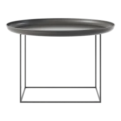Table basse ronde en acier noire 70 cm Duke - NORR11
