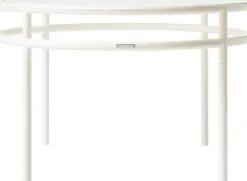 Table basse ronde en acier tressé banc pur T37 - Tolix