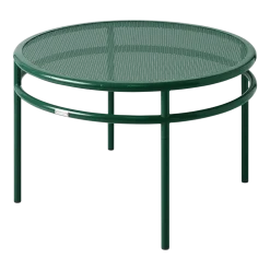Table basse ronde en acier tressé vert mousse T37 - Tolix