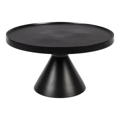 Table basse ronde en aluminium noir 60x33cm Floss - Zuiver