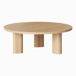 Table basse ronde en chêne naturel Galta Forte Round - Kann Design