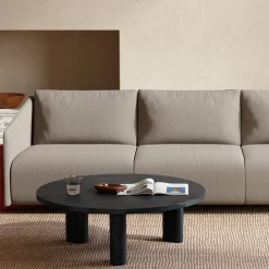 Table basse ronde en chêne noir Galta Forte Round - Kann Design