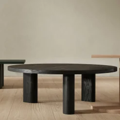 Table basse ronde en chêne noir Galta Forte Round - Kann Design