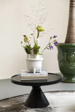 Table basse ronde en chêne noir 69x42cm Jason - Zuiver