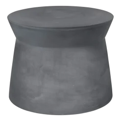 Table basse ronde en fibre d'argile gris charbon 50x39cm Fiber - Broste Copenhagen