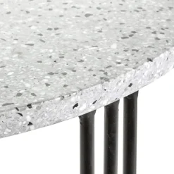 Table basse ronde noire et grise 50 cm Terrazzo - Serax