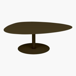 Table basse XL bronze 80 cm Galet - Matière Grise
