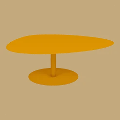 Table basse XL safran 80 cm Galet - Matière Grise