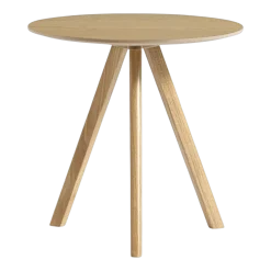 Table bistrot ronde en bois de chêne laqué 50x49cm CPH 20 2.0 - Hay