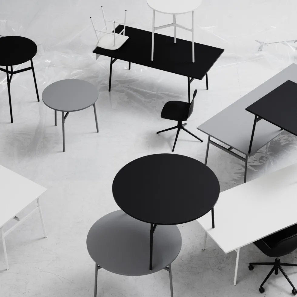 Table blanche 140x90 Union blanc - Normann Copenhagen