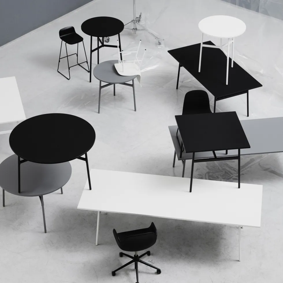 Table blanche 140x90 Union blanc - Normann Copenhagen
