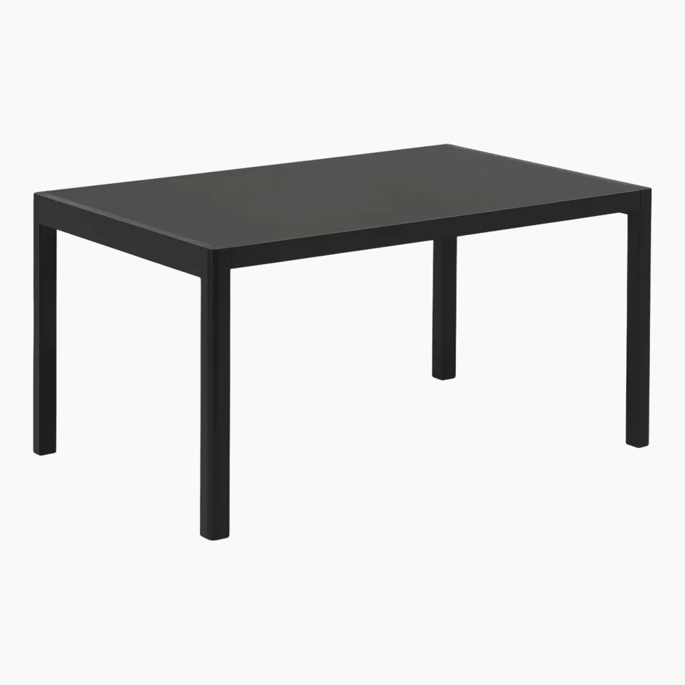Table chêne laqué et noire 140 x 92 cm Workshop - Muuto