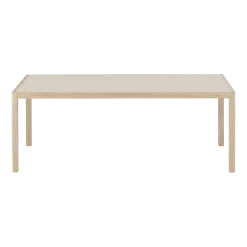 Table 200 cm grise et chêne naturel Workshop - Muuto