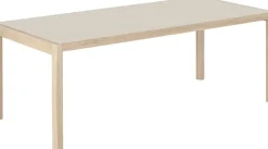 Table 200 cm grise et chêne naturel Workshop - Muuto