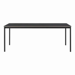 Table 190 cm noire et bois piétement noir Base - Muuto