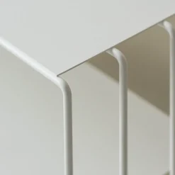 Table console en acier blanc 125x30x86cm Ria - Metallbude