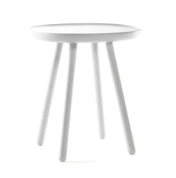Table d'appoint blanche 45 cm Naïve - Emko