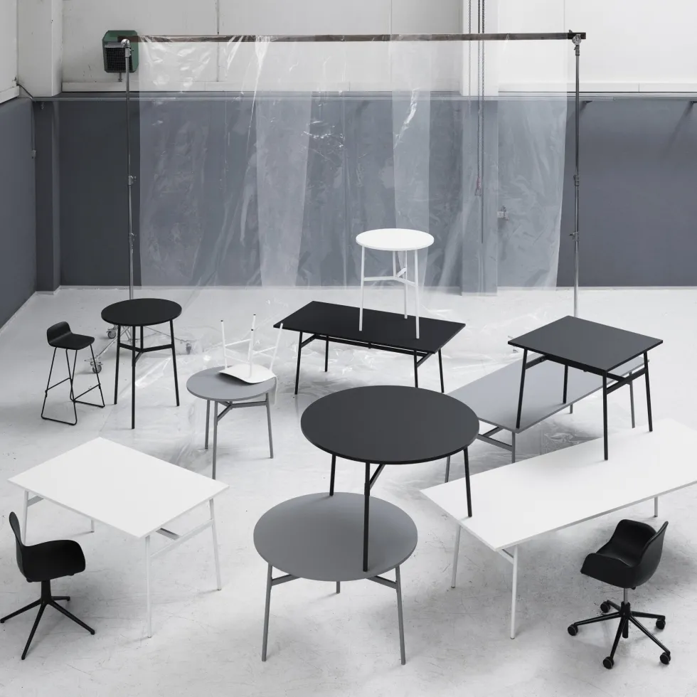 Table d'appoint blanche 80x95,5 Union blanc - Normann Copenhagen