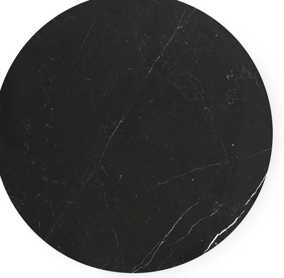 Table d'appoint bleue et plateau nero marquina 40 x 40 cm Dit - Normann Copenhagen