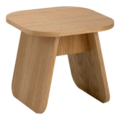 Table d'appoint carrée en bois de chêne huilé 40x40x35cm Momoko - EMKO