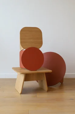 Table d'appoint carrée en bois de chêne huilé 40x40x35cm Momoko - EMKO