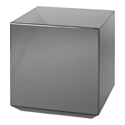 Table d'appoint carrée en verre miroir noir 46x46cm Speculum - AYTM