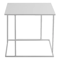 Table d'appoint carré en métal blanc Walt - Custom Form
