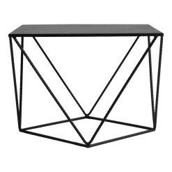 Table d'appoint carré en métal noir Daryl - Custom Form