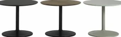 Table d'appoint chêne fumé et aluminium noir D 41 x H 40 cm Soft - Muuto