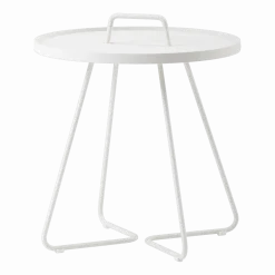 Table d'appoint 54 cm en aluminium blanc On-the-move - Cane-Line