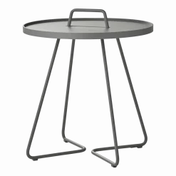 Table d'appoint 60 cm en aluminium gris On-the-move - Cane-Line