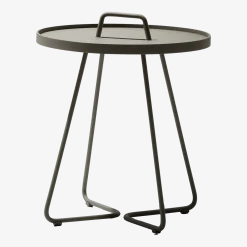 Table d'appoint 60 cm en aluminium taupe On-the-move - Cane-Line