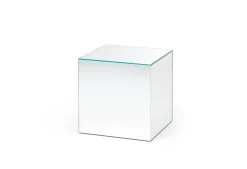 Table d'appoint cube miroir en verre 40x40x40cm Tintin - Fest Amsterdam