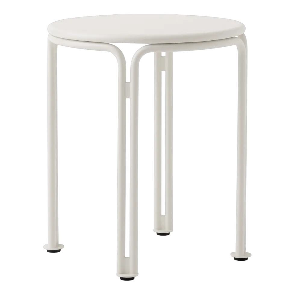 Table d'appoint de jardin en acier ivoire 46 cm Thorvald SC102 - &tradition