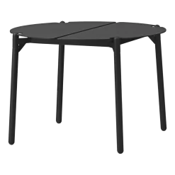 Table d'appoint de jardin en acier noir 50 x 35 cm Novo - AYTM
