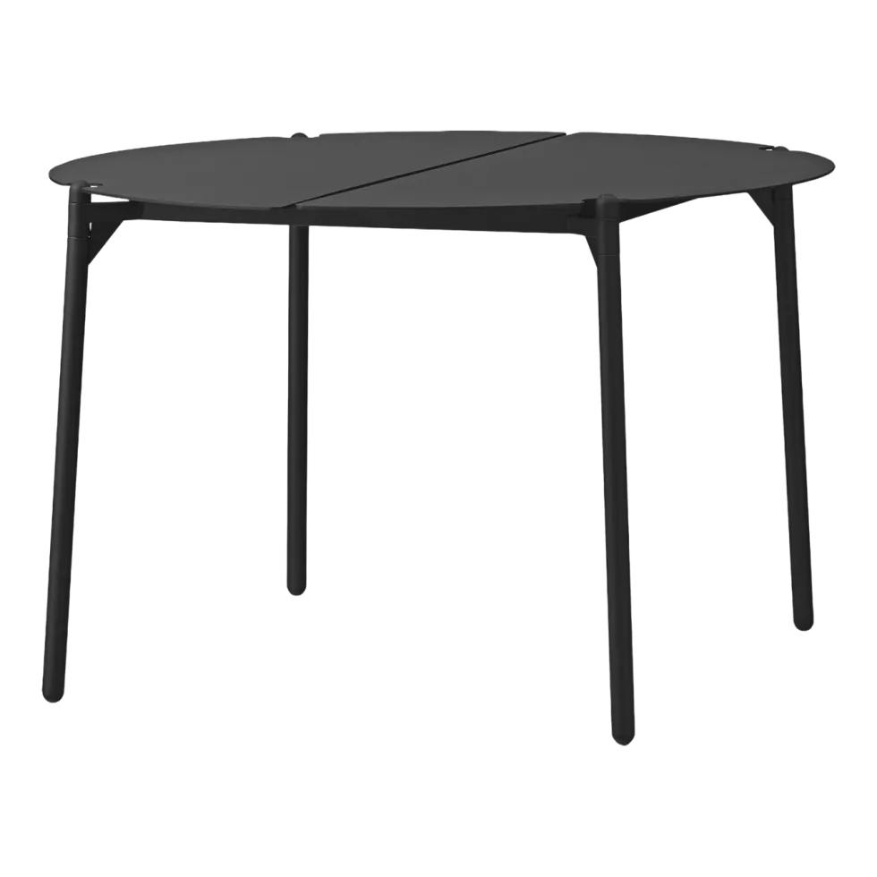 Table d'appoint de jardin en acier noir 70 x 45 cm Novo - AYTM